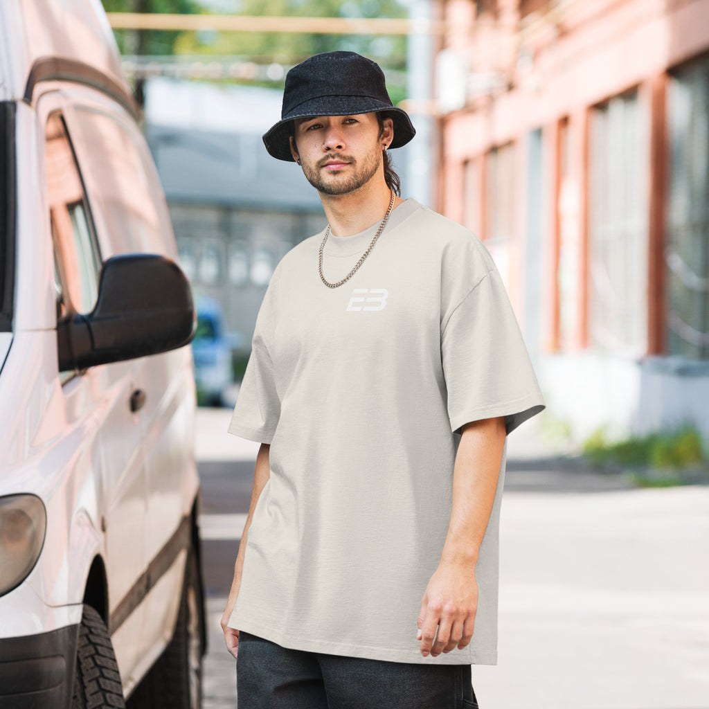 Camiseta Oversize Core Límite Crema – EL BORDE