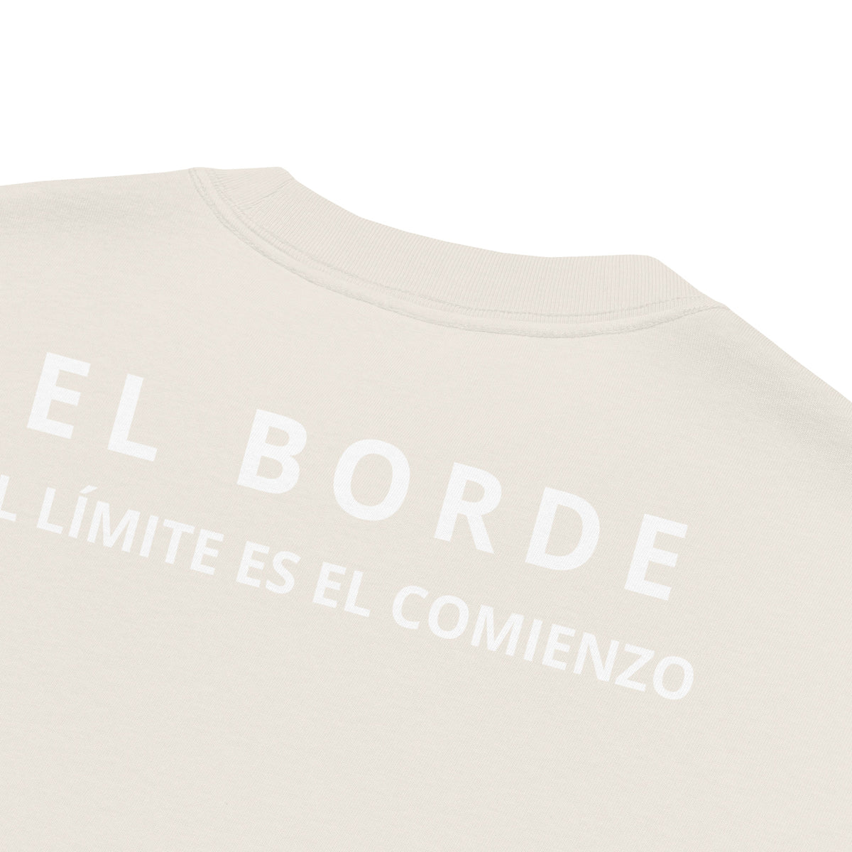 Camiseta Oversize Core Límite Crema – EL BORDE