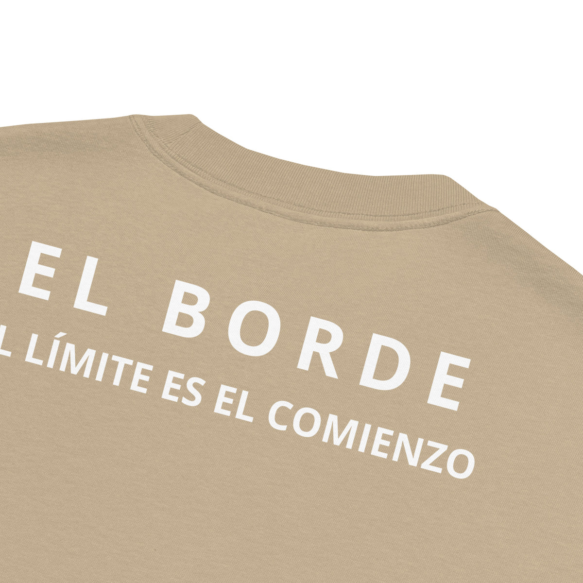 Camiseta Oversize Core Límite Arena – EL BORDE
