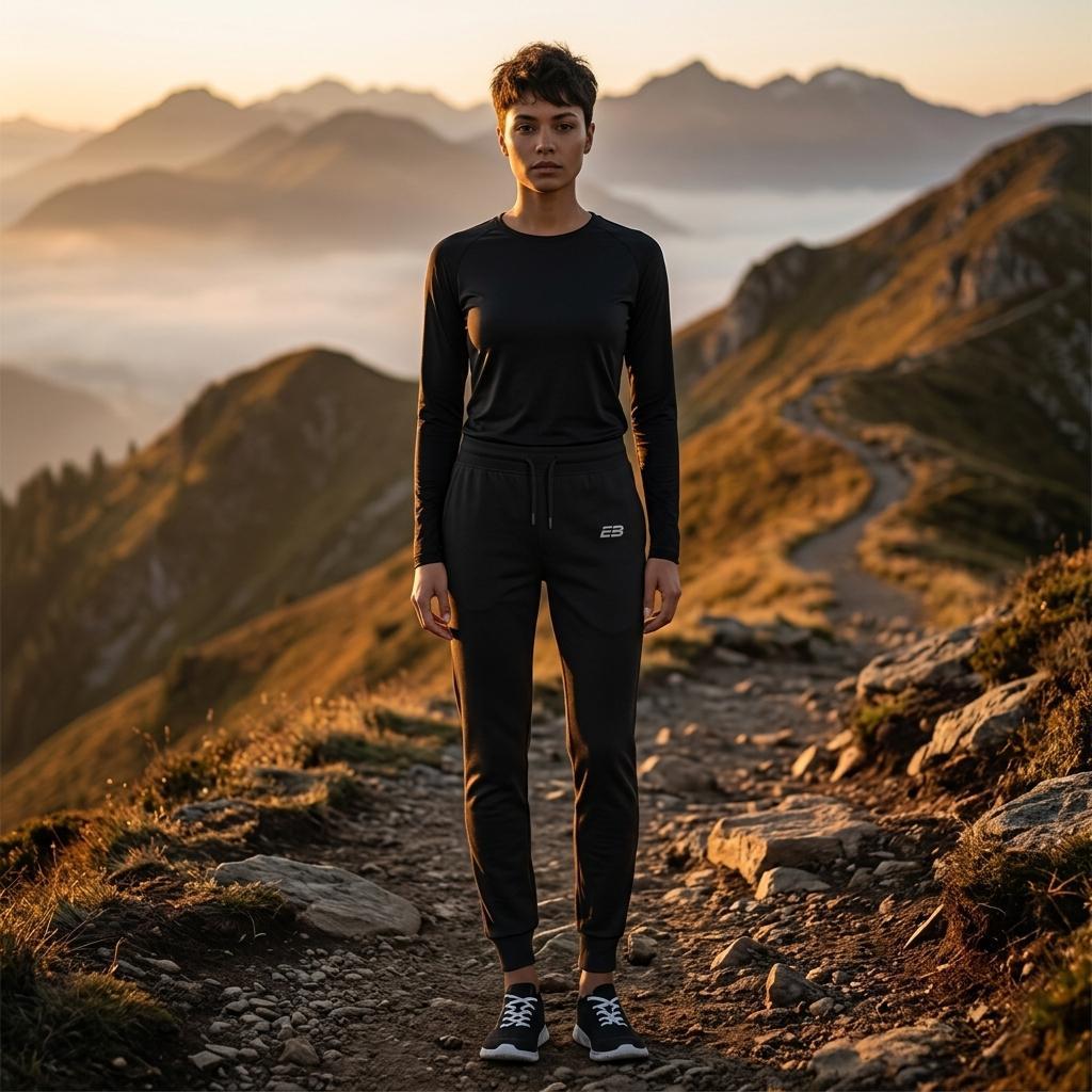 Pantalón jogger premium unisex EB – Negro