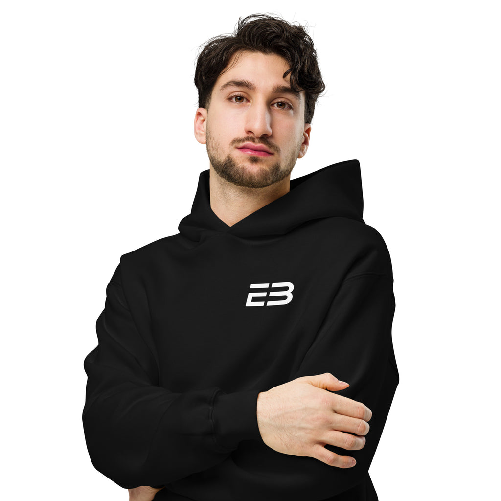 Sudadera Oversize Core Límite Negra – EL BORDE