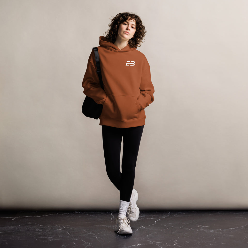 Sudadera Oversize Core Límite Nogal – El Borde