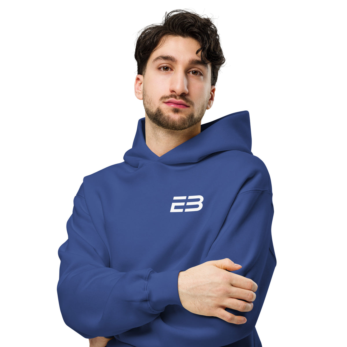 Sudadera Oversize Core Límite Azul Marino – EL BORDE