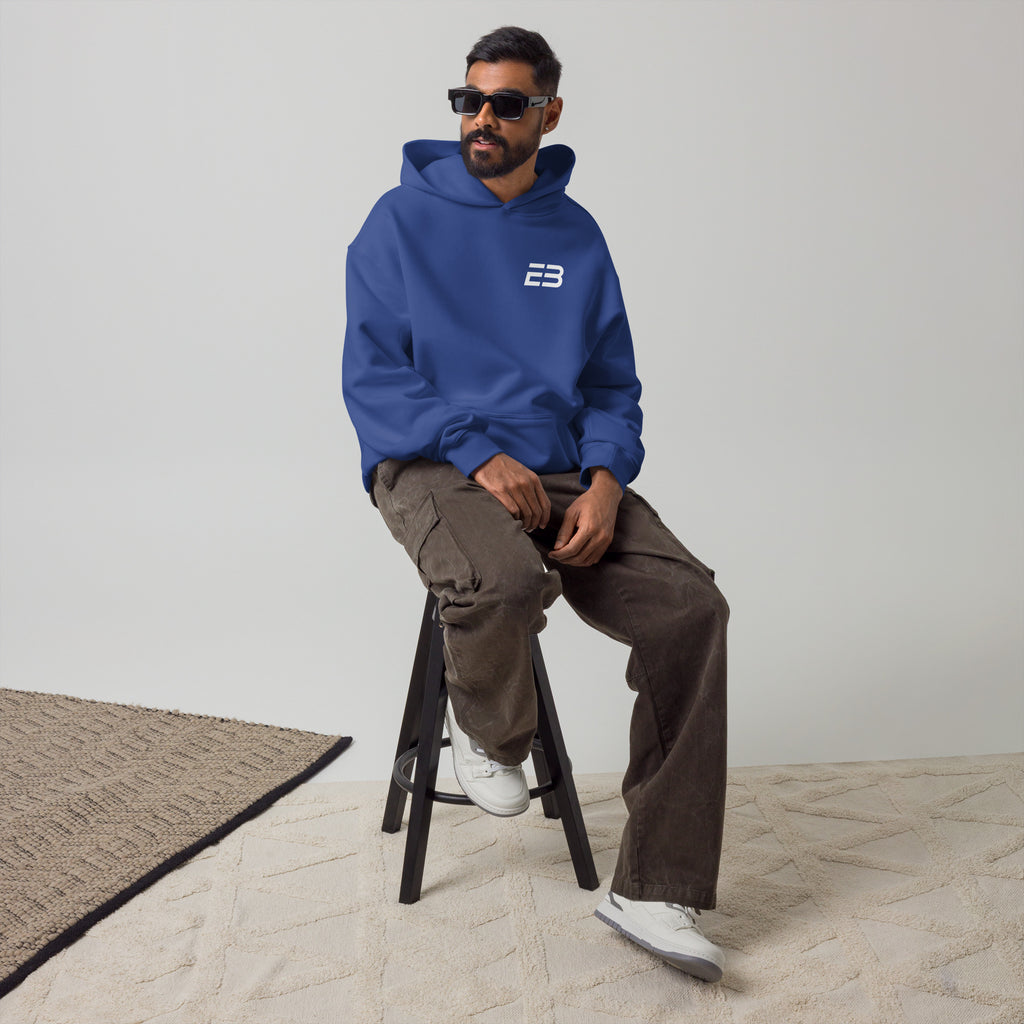Sudadera Oversize Core Límite Azul Marino – EL BORDE