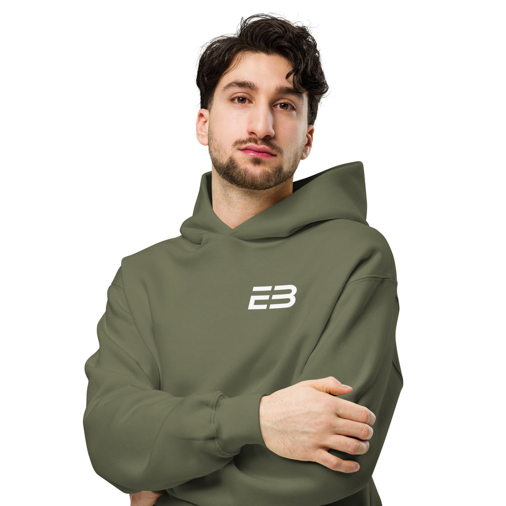 Sudadera Oversize Core Límite Verde Bosque – EL BORDE