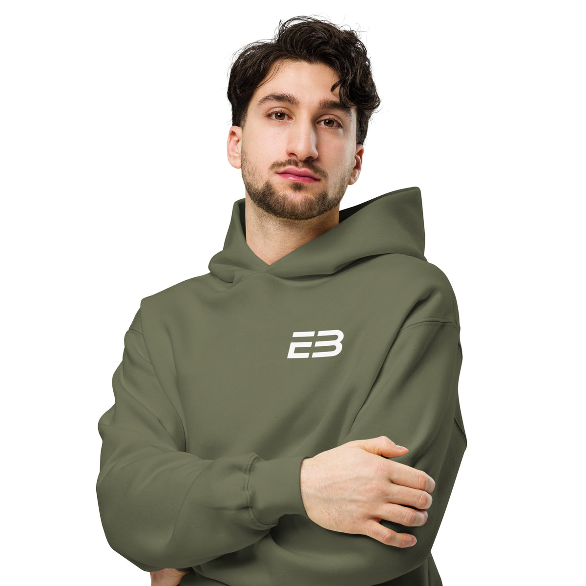 Sudadera Oversize Core Límite Verde Bosque – EL BORDE
